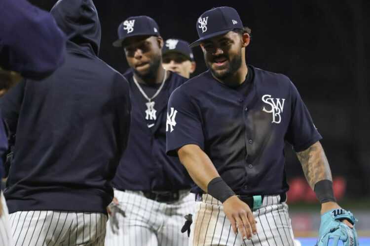 Jasson Dominguez is on a tear with the Yankees Triple-A affiliate, Apr. 13, 2026.