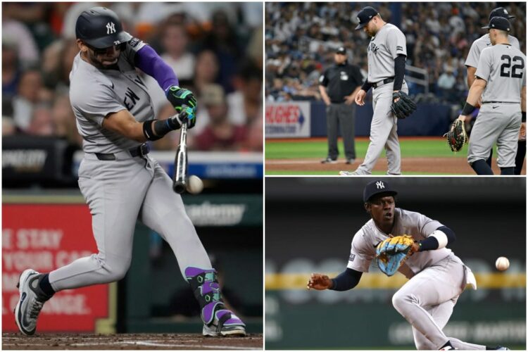The Yankees lose 5-4 in the extra innings against the Rays in Tampa, Apr. 11, 2026.