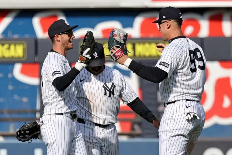 The Yankees rolled to a win in the home opener on April 3, 2026.