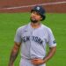 Luis Gil faltered with 6 earned runs in 4 innings in the Yankees' 7-4 loss to the Astros in Houston, Apr. 26, 2026.