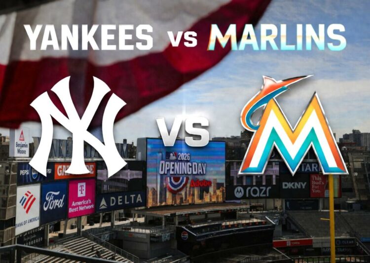 The New York Yankees are set to host the Miami Marlins at Yankee Stadium for three-game series starting from Apr 3, 2026.