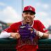 Oswald Peraza had a 3 for 3 night in the Angels 7-1 win over his former team the Yankees in New York, Apr. 14, 2026.