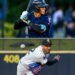 Yankees' prospect no.1 George Lombard Jr and no.3 rookie Elmer Rodriguez, Apr 23, 2026.
