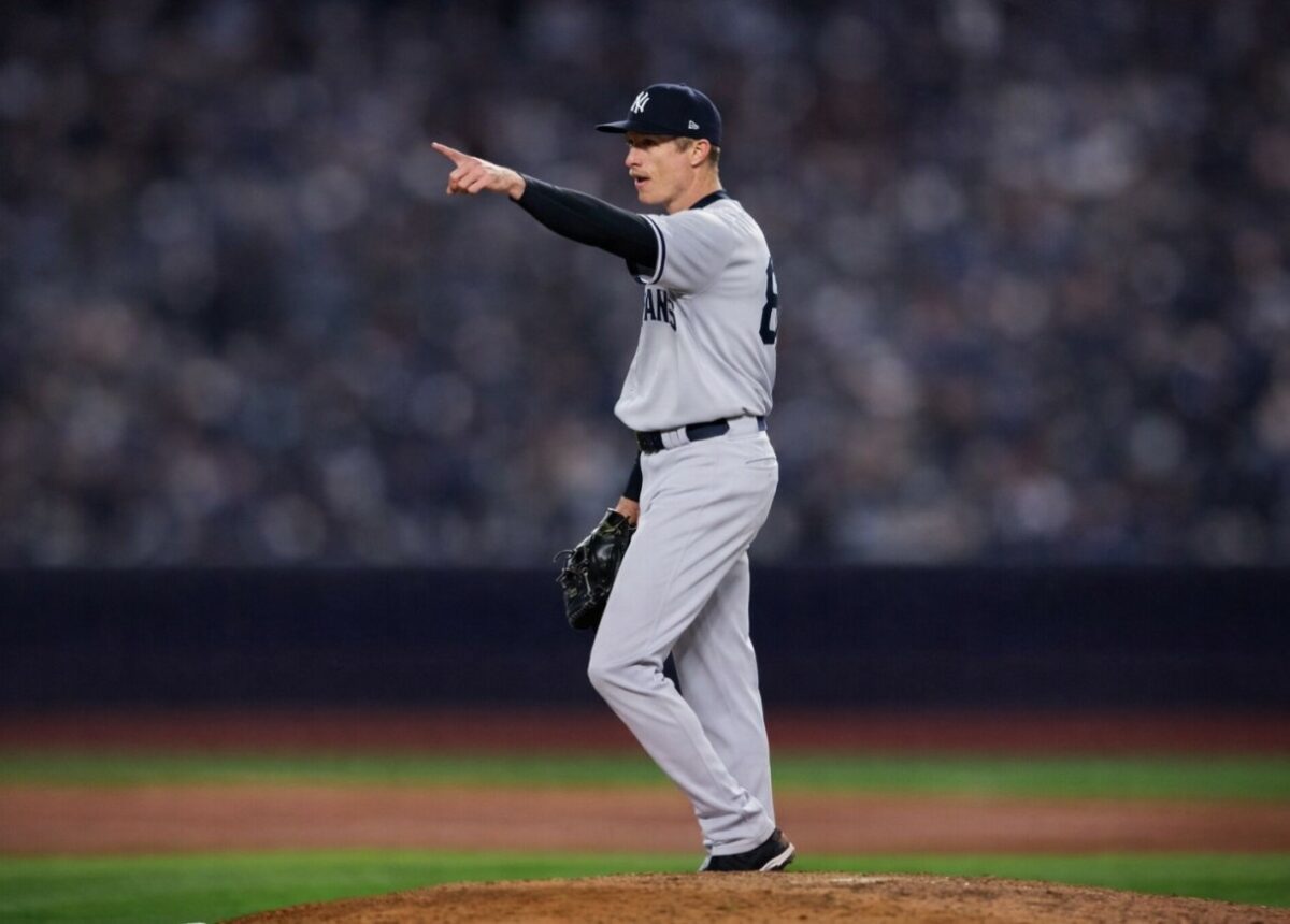 Yankees relief pitcher Tim Hill emerges unlikely hero in the ALCS Game 2 win over Cleveland in New York on Oct 15, 2024.