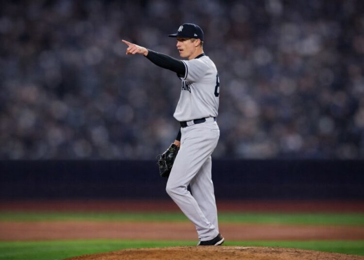 Yankees relief pitcher Tim Hill emerges unlikely hero in the ALCS Game 2 win over Cleveland in New York on Oct 15, 2024.