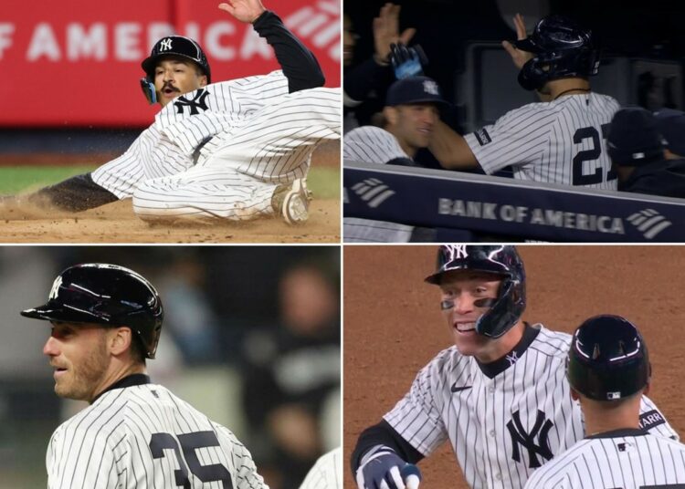 The Yankees survived a 9-7 thriller over the Marlins in New York, Apr. 4, 2026.