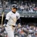 Aaron Judge flipped the bat after hitting the walk-off home run in the Yankees' 2-0 win over the Rays, New York, May 24, 2026.