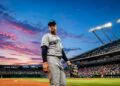 Captain Aaron Judge is at Kauffman Stadium during the Yankees' 7-0 win over the Royals, Kansas City, May 27, 2026.