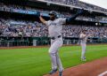 Amed Rosario's 4 hits, 4 RBIs, and 2 home runs powered the Yankees' 15-1 win over the Royals, Kansas City, May 26, 2026.