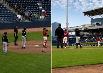 The RailRiders players watched in surprise as the Yankees' demoted shortstop Anthony Volpe made a costly baserunning error in Triple-A on May 6, 2026.