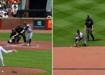 Anthony Volpe was struck out leaving runners on all corners and also committed an error in the Yankees’ 7-0 loss to the Orioles on May 13, 2026 in Baltimore.