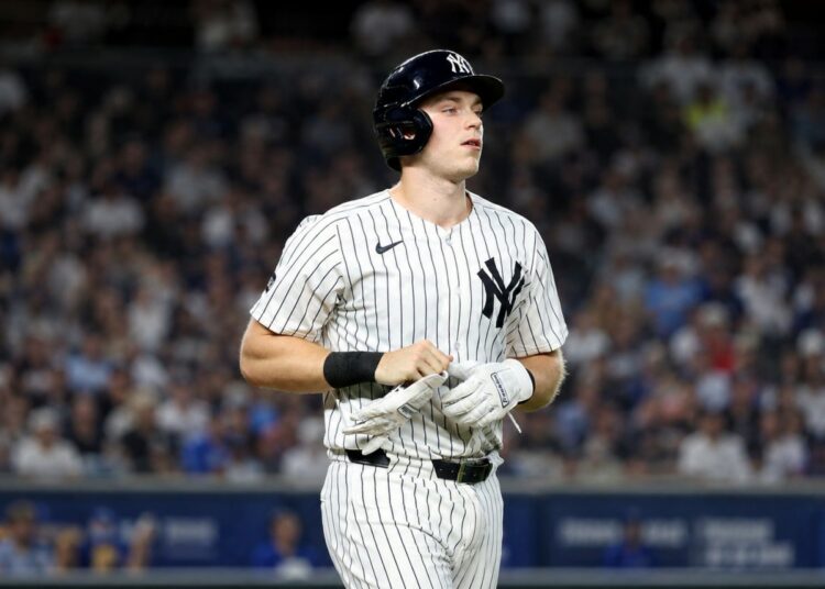 Ben Rice missed four consecutive Yankees games through May 7, 2026, due to hand injury.
