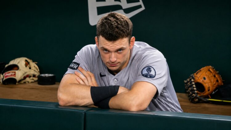 Ben Rice hits his 50th career home run in the Yankees' 8-2 rout of the A's in Sacramento, May 29, 2026.