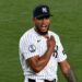 Camilo Doval reacts after the save celebrate in the Yankees' 5-4 win over the Blue Jays, New York, May 19, 2026.