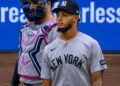 Camilo Doval's short but shaken inning forced the Yankees into 4-3 loss to the Brewers on May 9, 2026, Milwaukee.