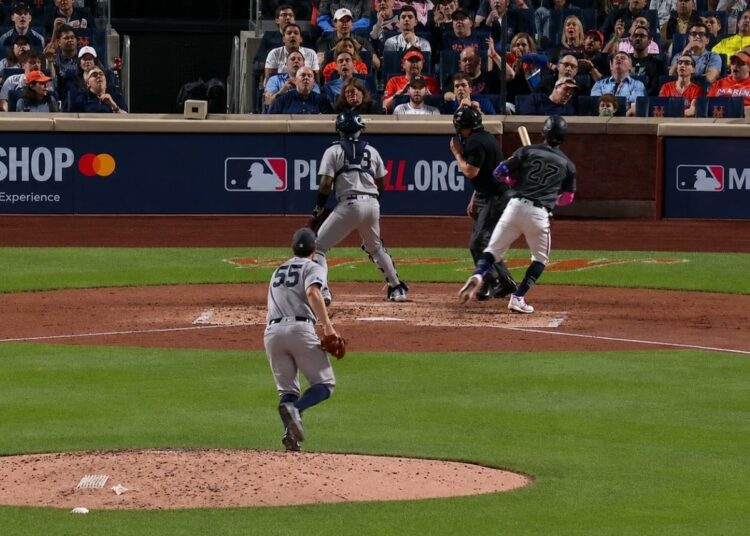 Carlos Rodon's wild pitch led to two Mets runs in the Yankees' 6-3 loss in New York, May 16, 2026.