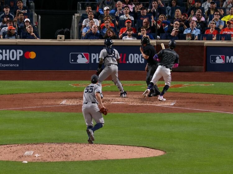 Carlos Rodon's wild pitch led to two Mets runs in the Yankees' 6-3 loss in New York, May 16, 2026.