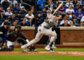 Cody Bellinger is in action during the fifth inning of a baseball game against the New York Mets, Friday, May 15, 2026, in New York.