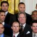 John Sterling and Derek Jeter are in the White House to meet President Obama after winning the 2009 World Series champion, April 26, 2010.