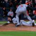 Jasson Dominguez stole a base in the Yankees 7-4 win over the Rangers. May 6. 2026, New York.