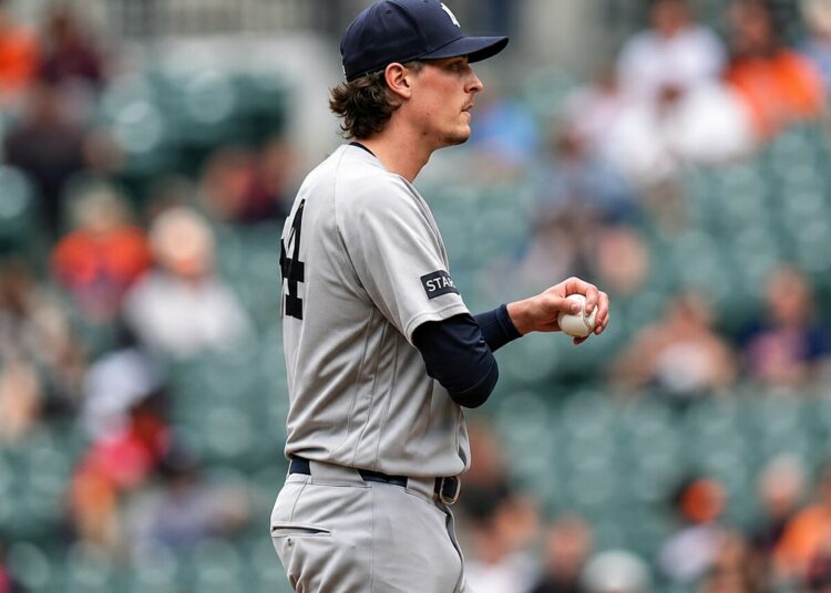Max Fried exited the game in the third picking during the Yankees' 7-0 loss to the Orioles in Baltimore on May 13, 2026.