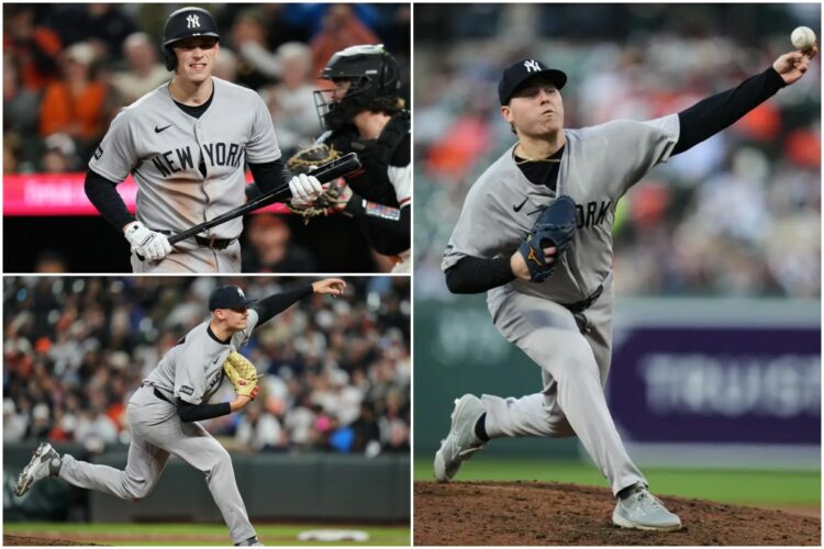 Rice, Weathers, and Headrick were in action during the Yankees' 3-2 loss to Orioles, Baltimore, May 12, 2026.