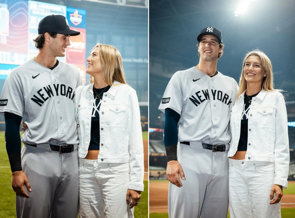 Yankees star Spencer Jones is with banker girlfriend Ava O'Connor in Milwaukee, May 10, 2026.