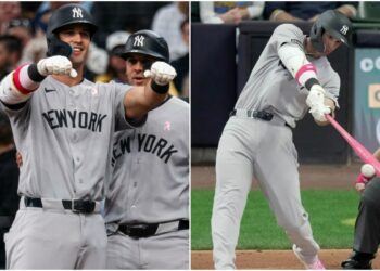Spencer Jones' first MLB hit was an RBI but the Yankees lost 4-3 to the Brewers in Milwaukee, May 10, 2026.