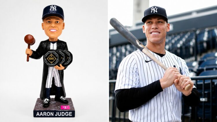 Aaron Judge bobblehead chase hits Yankee Stadium as Yankees set first 18,000 guests giveaway for June 20, 2026, vs. Reds.