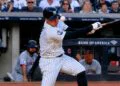 Anthony Volpe was hit on his helmet during the Yankees' 5-4 loss to the Guardians in New York, June 3, 2026.