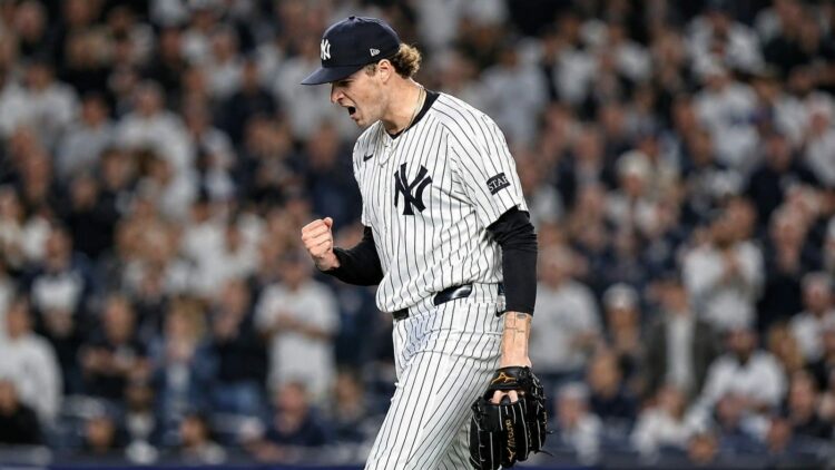 Cam Schlittler dominated the Red Sox the Yankees' 6-1 win in New York, June 7, 2026.