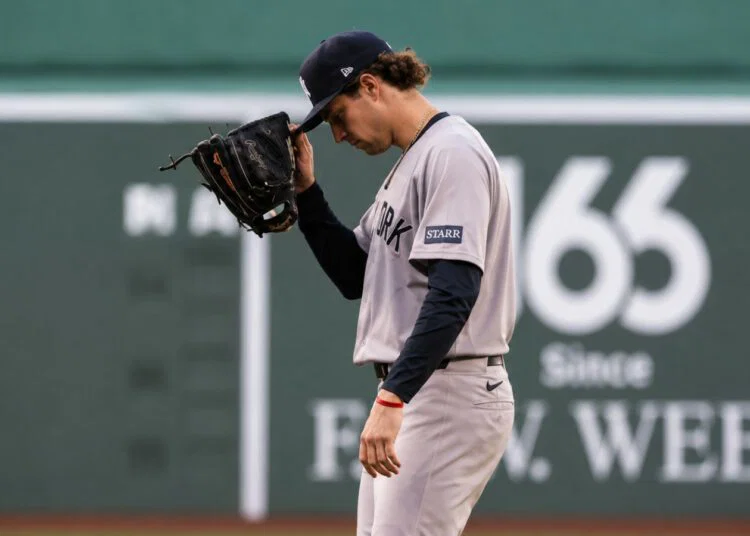 Cam Schlittler sets new Yankees milestone since 1914 despite the Yankees' 6-3 loss to the Red Sox, Boston, Jun 26, 2026.