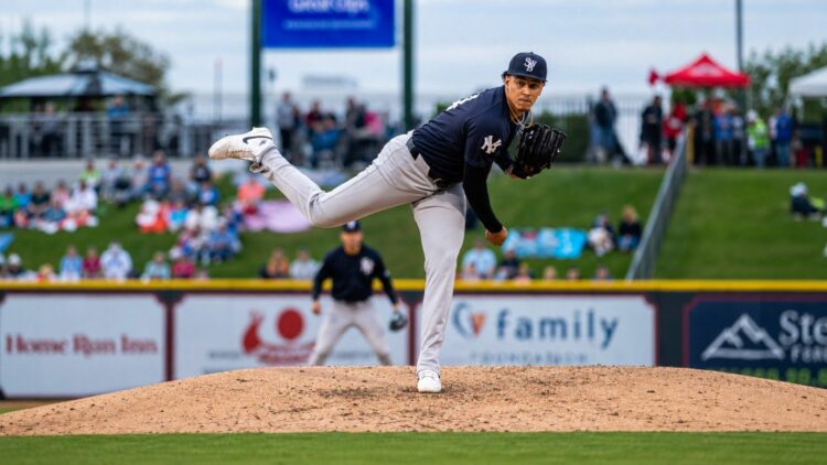 Yankees’ Carlos Lagrange pitches a 101.4 mph fastball in his relief debut at Triple-A Scranton/Wilkes-Barre on Jun 4, 2026.