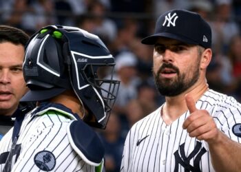 Carlos Rodon completed 500th strikeout in the Yankees' 10-5 win over the White Sox, New York, Jun 17, 2026.