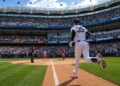Cody Bellinger rounds after hitting go-ahead home run during the Yankees' 6-1 rout of the Red Sox in New York, June 7, 2026.