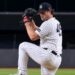 Gerrit Cole pitches during the third inning in the Yankees' 12-2 win over the White Sox, New York, Jun 16, 2026.