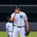 Gerrit Cole is on the mound during the Yankees' 5-4 loss to the Guardians in New York, June 3, 2026.