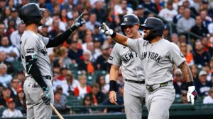 El primer jonrón de Domínguez con la mano derecha contra Skubal causa sensación, mientras salen a la luz los nombres de los posibles traspasos de los Yankees