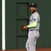Jose Caballero reacts after a running catch on Wilyer Abreu's drive in the Yankees' 6-3 loss to the Red Sox, Boston, Jun 26, 2026.