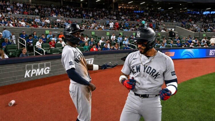 Jose Caballero played three positions and crushed a three-run homer in the Yankees' 8-3 win over the Blue Jays in Toronto, June 14, 2026.