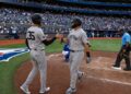 Cody Bellinger greets Paul Goldschmidt after his two-run homer in Yankees' 3-1 win over the Blue Jays, Toronto, June 13, 2026.