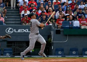 Paul Goldschmidt hit a home run in the Yankees' 5-7 win over the Guardians in Cleveland, June 08, 2026.
