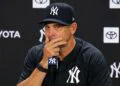 Aaron Boone gave excuses after the Yankees' 6-2 loss to the Tigers in New York, July 1, 2026.