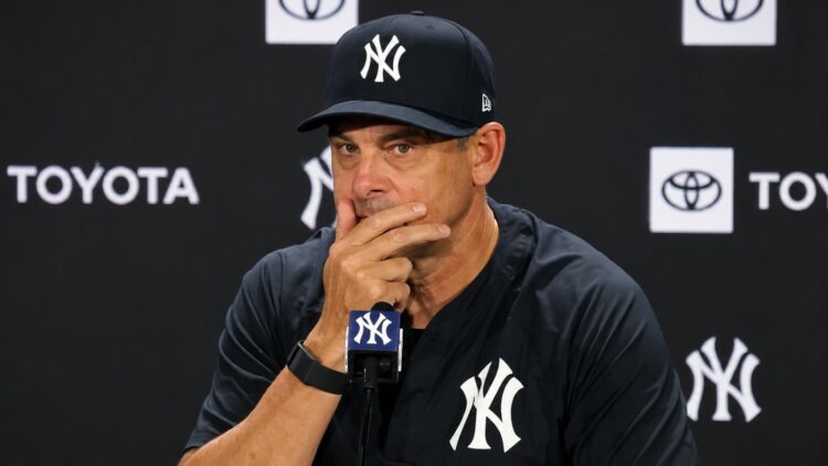 Aaron Boone gave excuses after the Yankees' 6-2 loss to the Tigers in New York, July 1, 2026.