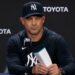 Aaron Boone speaks in defense of Camilo Doval at the press conference after the Yankees' 6-1 loss to the Twins in New York, July 5, 2026.