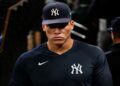 Aaron Judge underwent evaluation imaging for rib injury in New York, July 16, 2026.