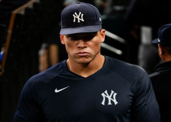Aaron Judge underwent evaluation imaging for rib injury in New York, July 16, 2026.