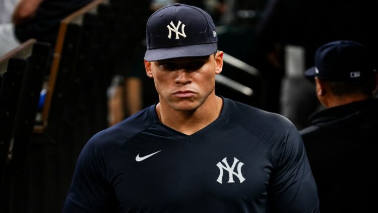 Aaron Judge underwent evaluation imaging for rib injury in New York, July 16, 2026.