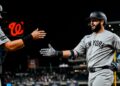 Austin Wells hit his second straight home run in two games in the Yankees' 5-3 win over the Nationals in Washington, D.C., July 10, 2026.