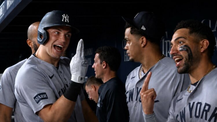 Ben Rice homered once and Jose Caballero hit two HRs in the Yankees' 5-1 win over the Rays in Tampa, July 6, 2026.